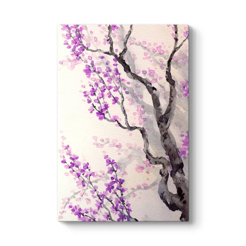Mor Japon Ağacı Tablosu - Model 2